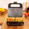 Cecotec sumuštinių keptuvė Rock’nToast 4in1, 1000 W, 4 plokštės, juoda