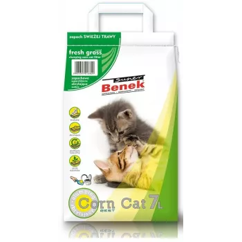Certech Super Benek Corn Cat Fresh Grass - kukurūzų kraikas besigulantis 7 l