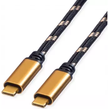ROLINE GOLD USB4 Gen3x2 40Gbit/s laidas C-C ST/ST 100W 1m