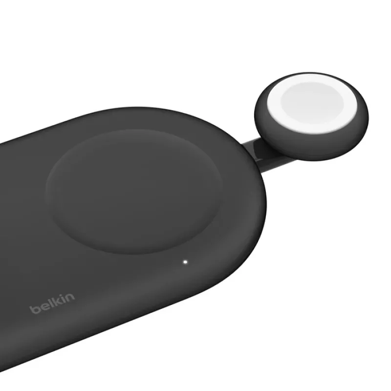 Belkin BoostCharge nešiojama belaidė USB-C įkrovimo pagalvėlė Apple Watch, juoda (WIZ022glBK-B1)