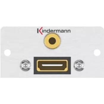Kombinuotas kištukinis lizdas HDMI + 3,5 mm, Kindermann 7444000589