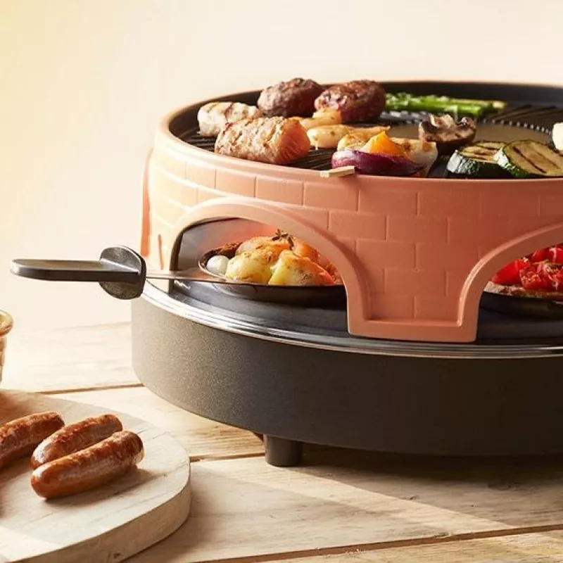 Emerio PO-113255.4 raclette grotelės 1500 W Juoda, Ruda