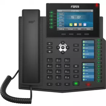 IP telefonas Fanvil X6U V2 juodas 20 linijų LCD Wi-Fi