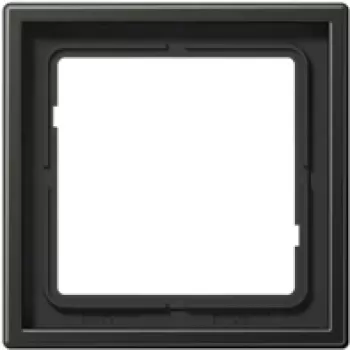 Sieninė plokštelė JUNG AL 2981 AN Black – aliuminis, 81×81 mm