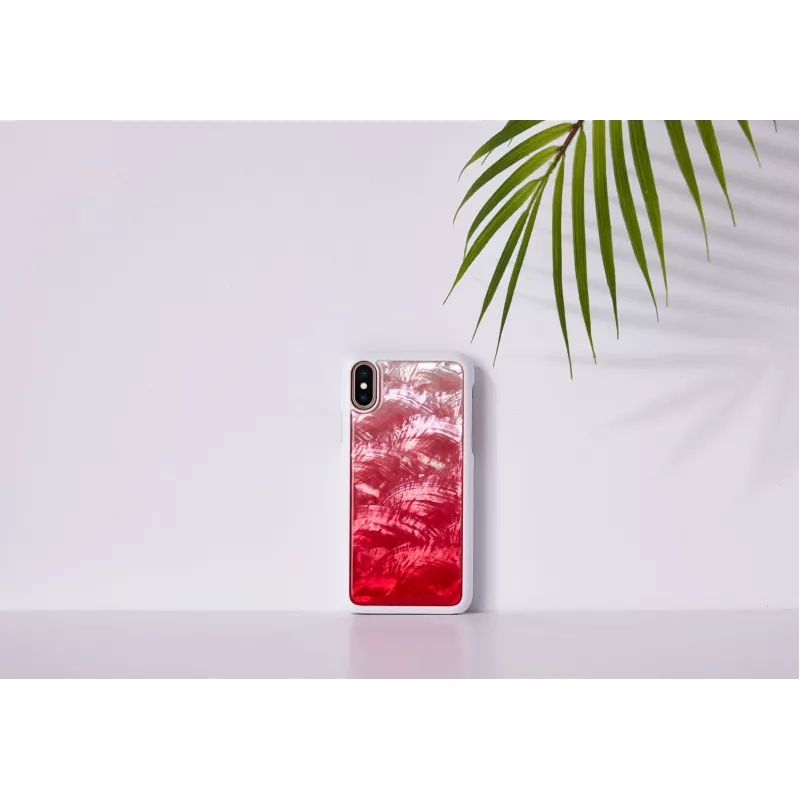 Telefono dėklas iKins, skirtas iPhone XS / iPhone X — Pink Lake White, apsauginis dangtelis