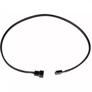 Alphacool 18675 4 kontaktų PWM ventiliatoriaus ilginimo laidas, 600 mm, juodas