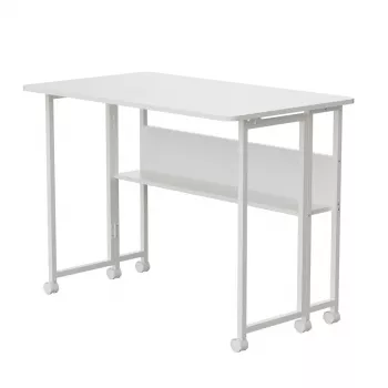 Maclean sulankstomas mobilus stalas baltas MC-126W 50kg