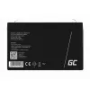 Įkraunama sandarioji švino rūgšties baterija Green Cell AGM12 6 V 7000 mAh Juoda