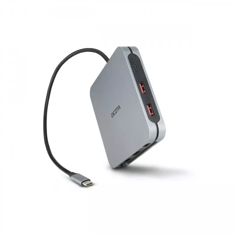 DICOTA D32057 USB-C stotelė 10000 Mbit/s sidabrinė