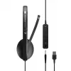EPOS ADAPT 135 USB II ausinių rinkinys su laidu, juostine galvos juosta, biurui / skambučių centrui, USB Type-A, juoda