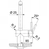Tap Atlas Neo Swivel Side HP nerūdijančio plieno versija
