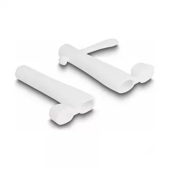 DeLOCK dulkių dangtelis USB Type-C kištukui ir Apple Lightning kištukui, 2 vnt., baltas