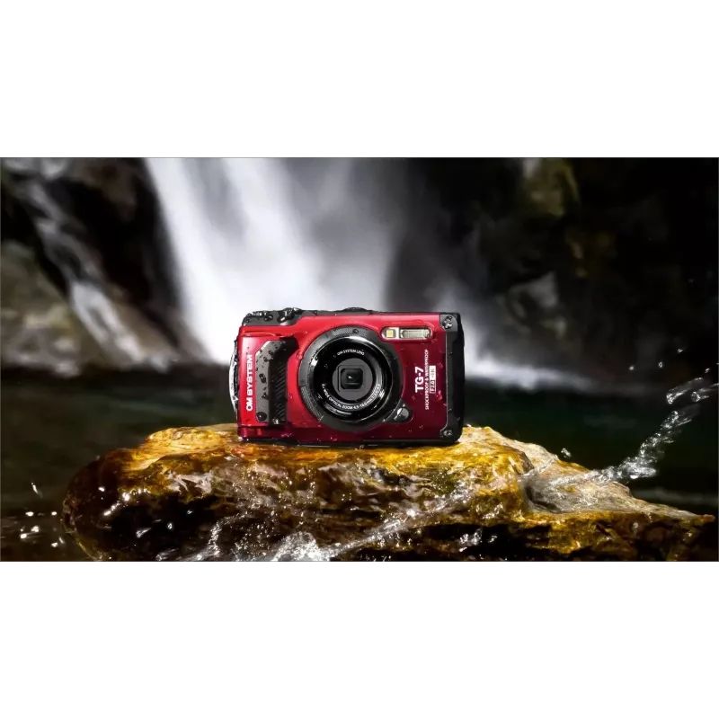 Fotoaparatas OM SYSTEM Tough TG-7 raudonas