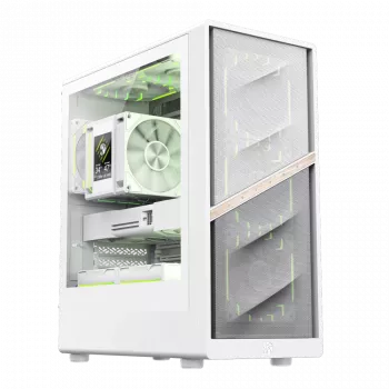 Gamemax AERIS 330 MW korpusas | Baltas | Mini Tower | be maitinimo šaltinio