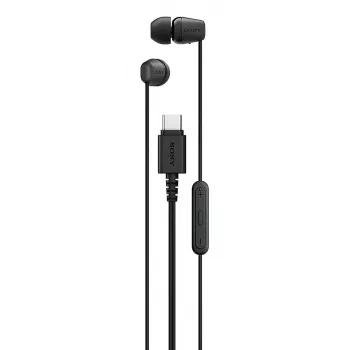 Sony IER-EX15C Ausinės Laidinės Ausinės Garsiakalbis USB Type-C Juodos