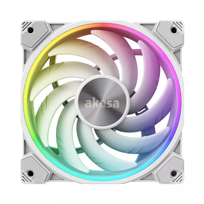 Akasa SOHO AR 120 mm korpuso ventiliatorius su adresuojamu RGB, baltas