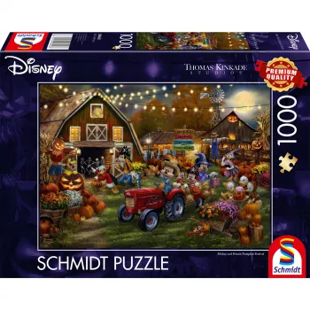 Dėlionė, Schmidt Spiele Thomas Kinkade Studios Disney Mikis ir Minė moliūgų festivalis, 1000 dalių