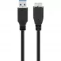 USB A – Micro-USB B laidas GOOBAY 95026 — 1,8 m, vyriškas–vyriškas, juodas