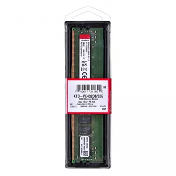 Kingston Technology KTD-PE432D8/32G atminties modulis 32 GB 1 x 32 GB DDR4 3200 MT/s 288-pin DIMM ECC