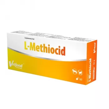 VETFOOD L-Methiocid papildai šunims ir katėms - 60 vnt.