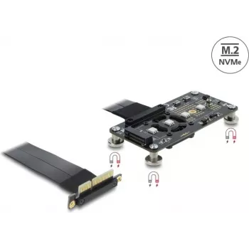 DELOCK PCI Express 3.0 x4 į M.2 Key M adapteris, 10 cm kabelis, modelis 64357