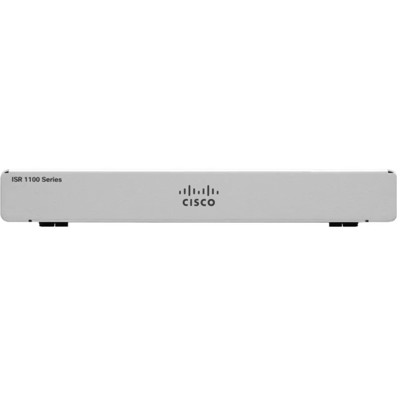 Maršrutizatorius Cisco C1101-4P – stalinis integruotų paslaugų maršrutizatorius, 4x Gigabit Ethernet prievadai, GE WAN, USB 3+, 1 metų garantija