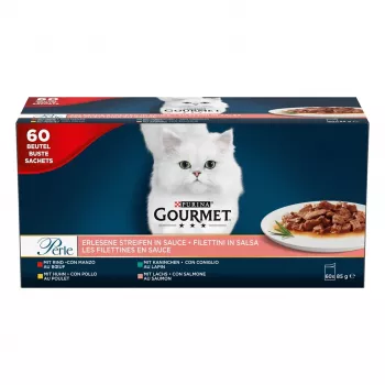 PURINA Gourmet Perle Mix šlapias kačių ėdalas 60x85 g