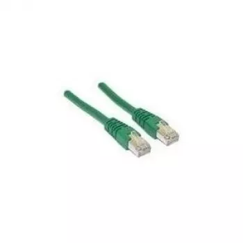 Wentronic Goobay CAT 5e jungiamasis laidas, F/UTP, žalias, 1 m - CCA vario mišinys (50180)