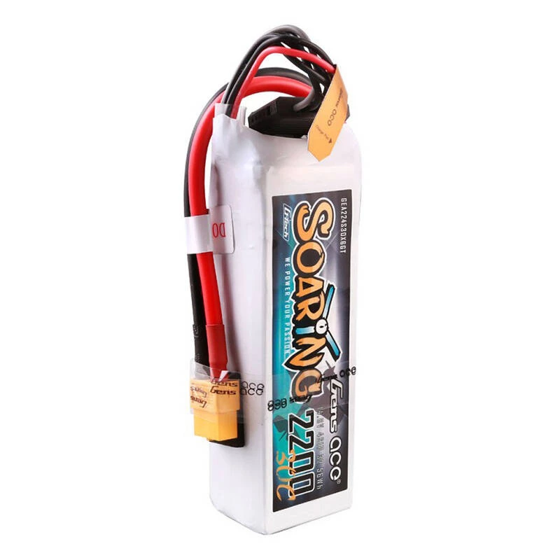 Gens Ace GEA224S30X6GT G-Tech Soaring 2200mAh 14.8V 30C 4S1P LiPo akumuliatorius su XT60 jungtimi