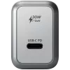 Mobiliojo įrenginio įkroviklis Satechi ST-UC30WCM-EU – universalus vidinis AC įkroviklis su 1× USB-C, juoda/sidabrinė
