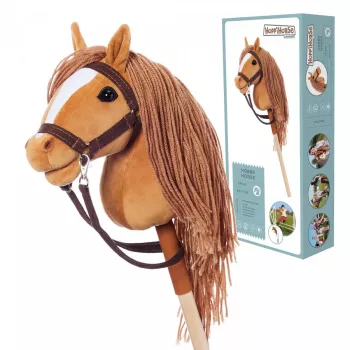 Žaislinis arkliukas ant pagaliuko HOPPIHORSE Hobby Horse A4 Chestnut