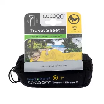 Cocoon TravelSheet stačiakampis miegmaišis šilkas pilka