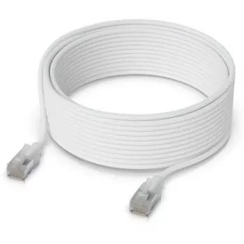 Tinklo kabelis Ubiquiti UACC-Cable-Patch-EL-C6A-12M-W RJ-45 Cat6a 12m peršviečiamai baltas
