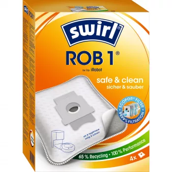 Dulkių maišeliai SWIRL EcoPor ROB1, popieriniai mikrofiltrai, 5 vnt.