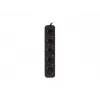 Prailginimo laidas Lanberg PS0-05F-0300-BK 3m 5 kištukinių lizdų patalpoms juodas