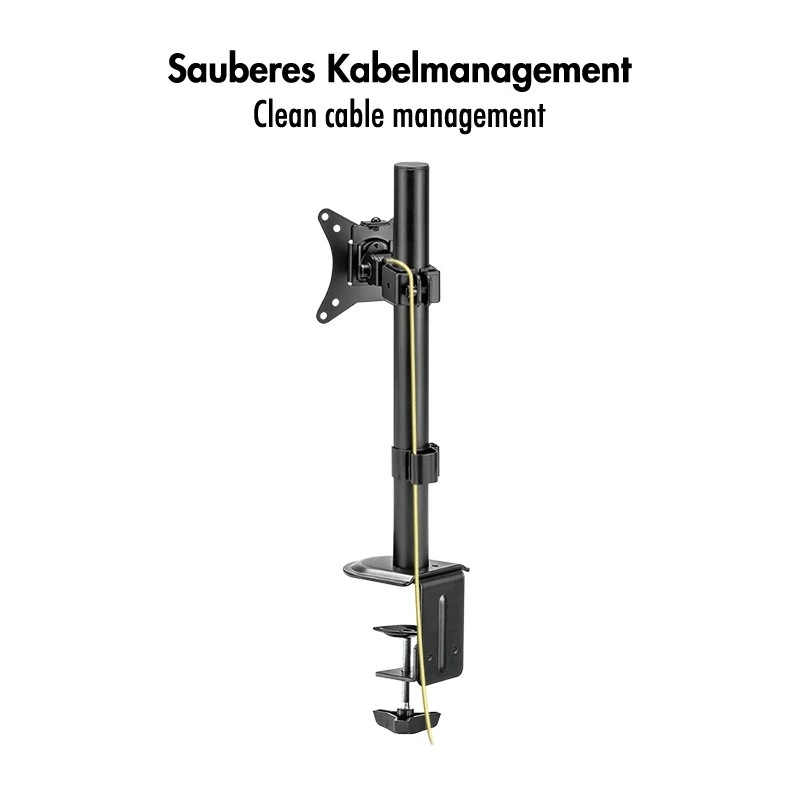 Monitoriaus laikiklis 17-32 colių, 9 kg maks., juodas