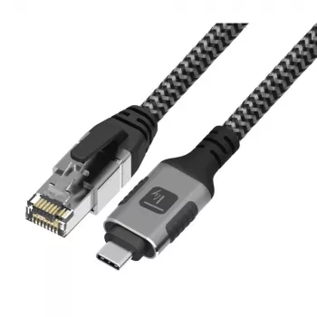 Techly ICOC U3C-RJ45-010 tinklo kabelis 1 m Cat6 F/UTP (FTP)