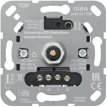 Gira S3000 UniLED sukamasis reguliatorius Komfort (245500)
