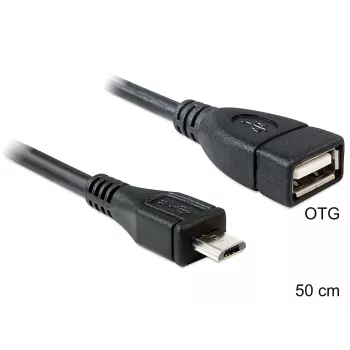 USB kabelis DeLOCK 50 cm Micro-USB B USB 2.0 A 83183