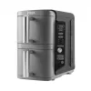 Ninja SL400EU dvisluoksnis oro gruzdintuvas Double 9.5 L 2470 W Juoda, Pilka
