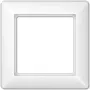 JUNG AS 581 WW balta dengiamoji plokštelė jungikliams ir kištukiniams lizdams, duroplastas, 80,5×80,5 mm