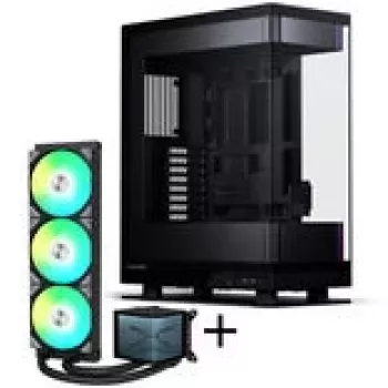 PHANTEKS Evolv X2 + TRYX PANORAMA ARGB pilnas skysčio aušinimo komplektas - juodas, 360 mm
