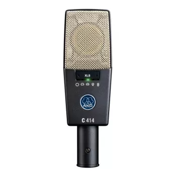 Mikrofonas AKG C414 XLS, pilkas, sidabrinis, studijinis mikrofonas