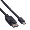 Roline DisplayPort kabelis, DP kištukas - Mini DP kištukas, juodas, 1,5 m (11.04.5638)