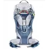Nešiojama kuprinė vaikui DEUTER Kid Comfort Active mėlyna, poliamidas, iki 22 kg, saulės stogelis, pėdų atrama, VariQuick, Lite Air