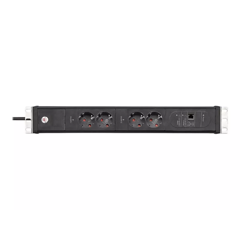Brennenstuhl Premium-Web-Line V3 tinklu valdomas 4 lizdų ilgintuvas, Ethernet, 3m (1156057984)