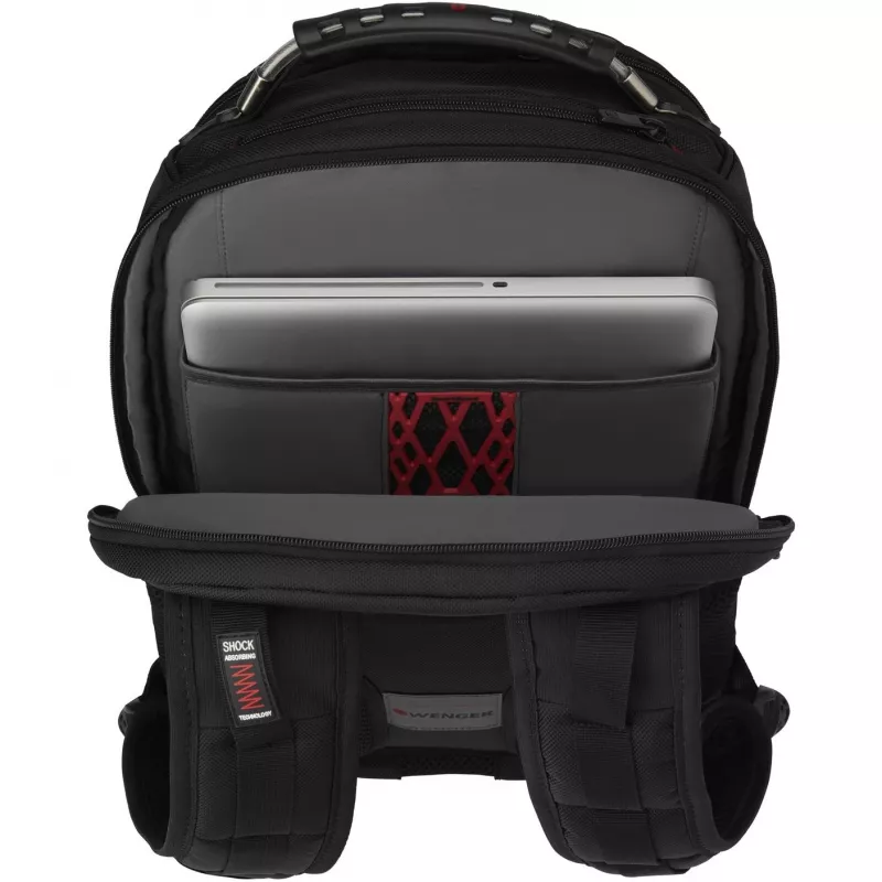 Wenger IBEX Deluxe - kuprinė nešiojamam kompiuteriui - 43,2 cm - 35,60 cm (14 inch) - 40,6 cm (16 inch) - Juoda (606493)