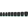 Poveikinių lizdų rinkinys Bosch Powertools PRO 1/2 colio 9 dalių, juodas