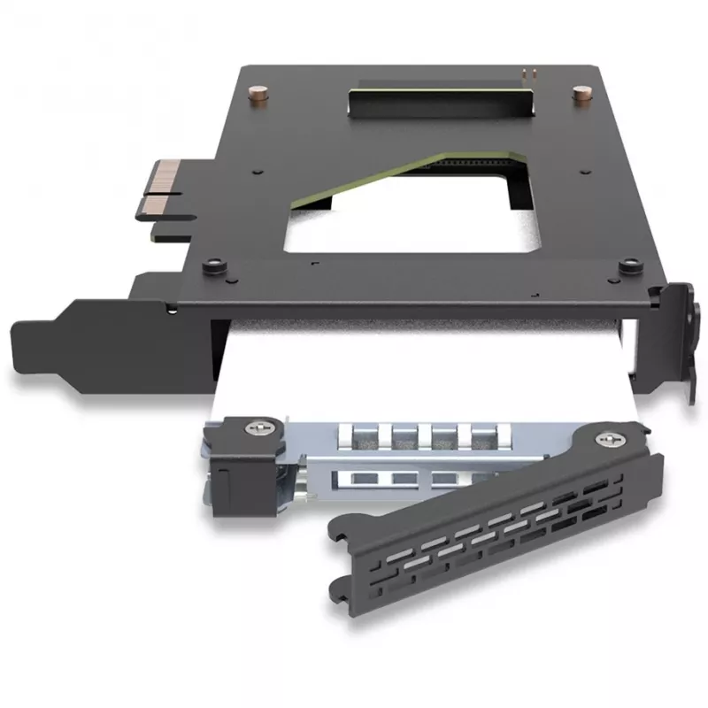 ICY Dock ToughArmor MB111VP-B – Mobilus diskų rack'as M.2 / M.3 SSD – 2,5 colio (6,4 cm) – NVMe – PCIe 4.0 x4 – Juodas (MB111VP-B)