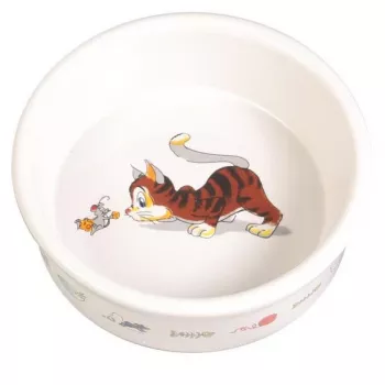 Porcelaninis dubuo katėms Trixie 0,2 l (200 ml), Ø 11 cm, baltas